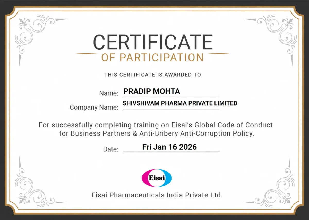 Eisai ABAC Training | ShivShivam Pharma Pvt Ltd